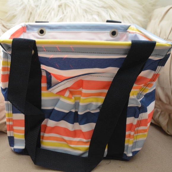 Thirty-One Gifts Vista Stripe Small Utility Tote - Picture 3 of 5